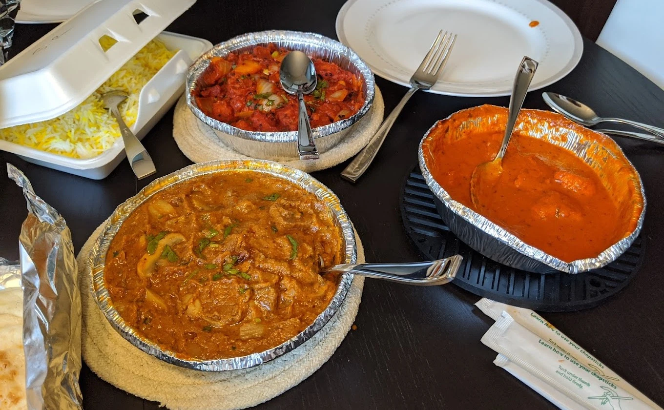 Traditional Kerala catering tray setup for events