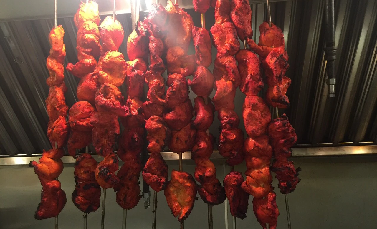 Traditional Kerala catering tray setup for events