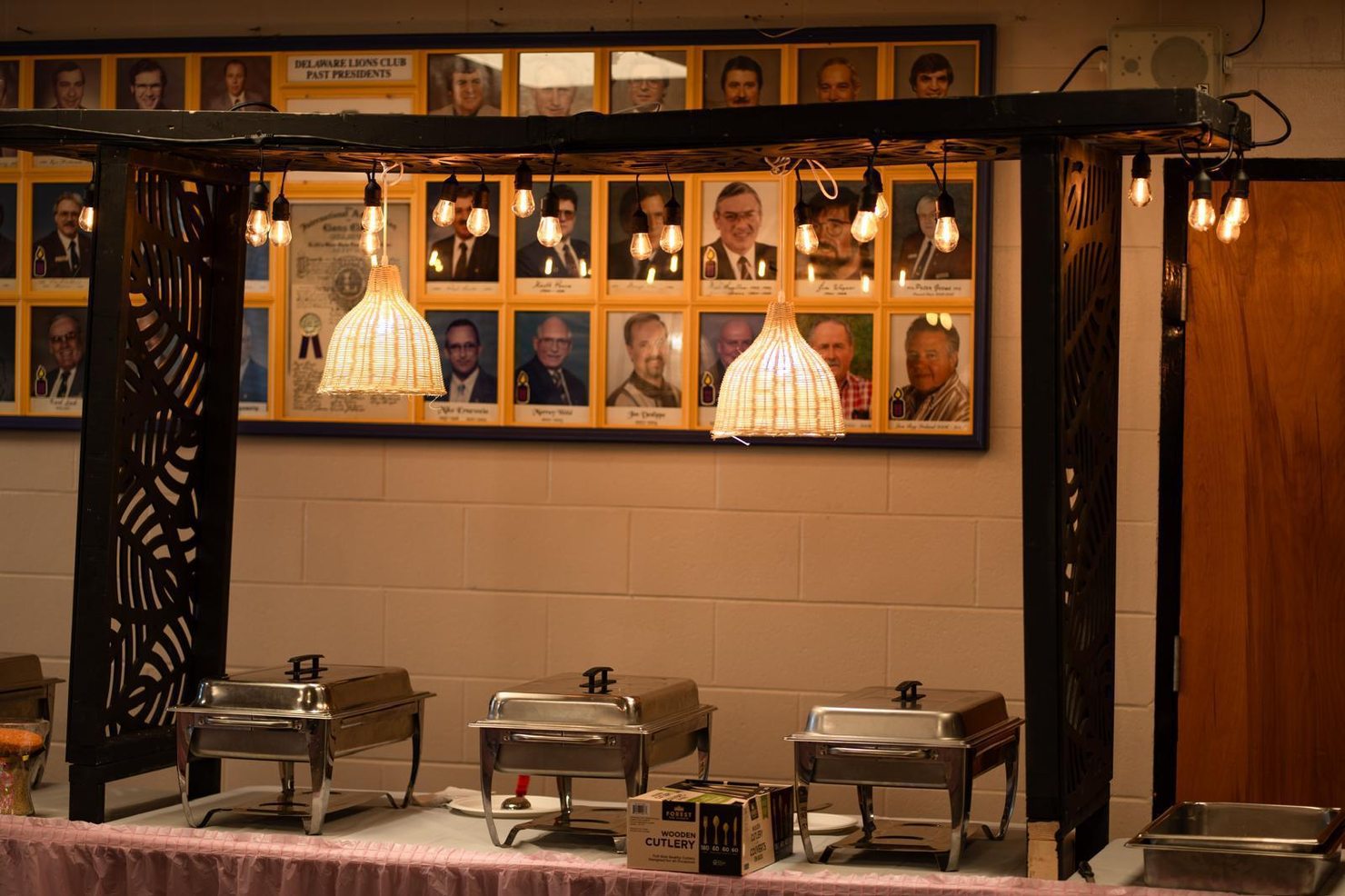 Interior catering setup for large events in London Ontario